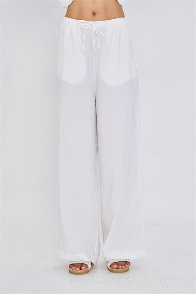 Bağcıklı Yan Cepli Modal Pantolon