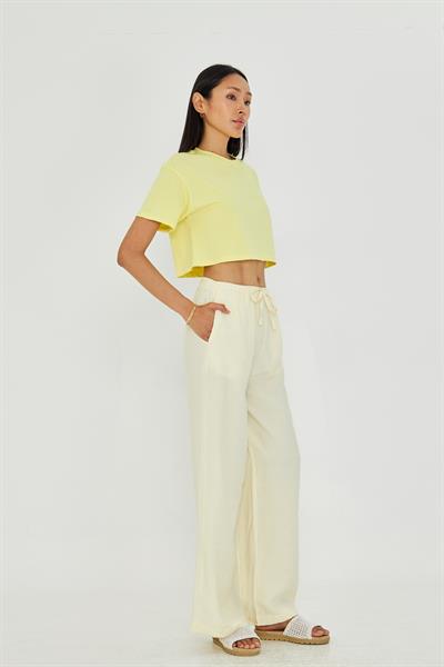 Bağcıklı Yan Cepli Modal Pantolon