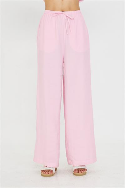 Bağcıklı Yan Cepli Modal Pantolon