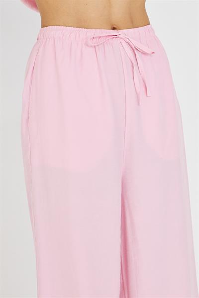 Bağcıklı Yan Cepli Modal Pantolon