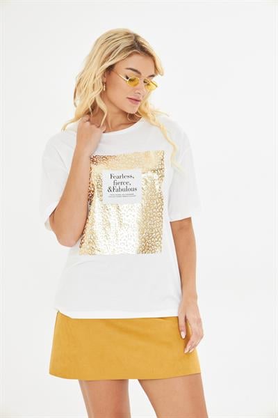 Baskılı Basic T-Shirt