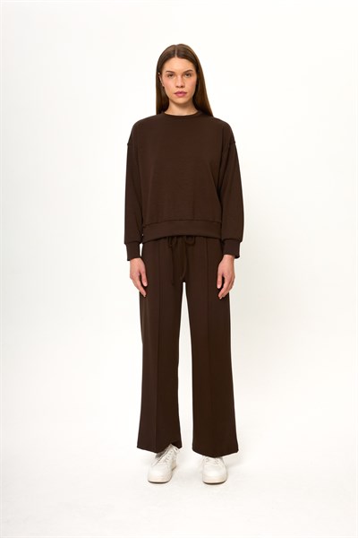 Çımalı Bağlamalı Modal Pantolon