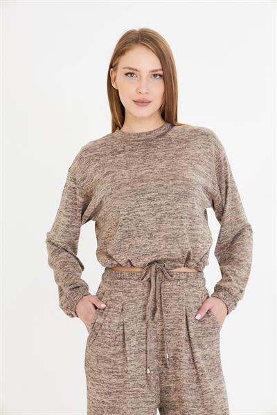 Beli Kuş Gözlü Triko Bluz 