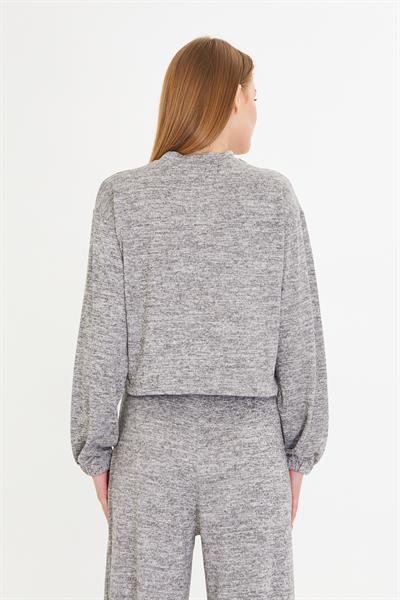 Beli Kuş Gözlü Triko Bluz 