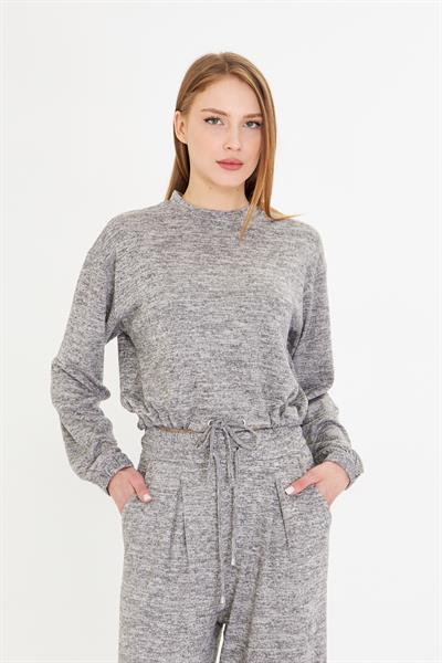 Beli Kuş Gözlü Triko Bluz 