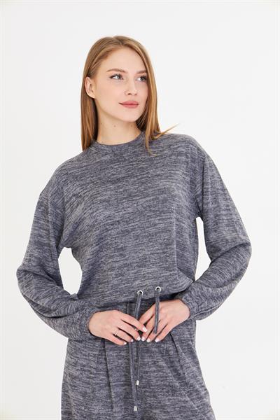 Beli Kuş Gözlü Triko Bluz 