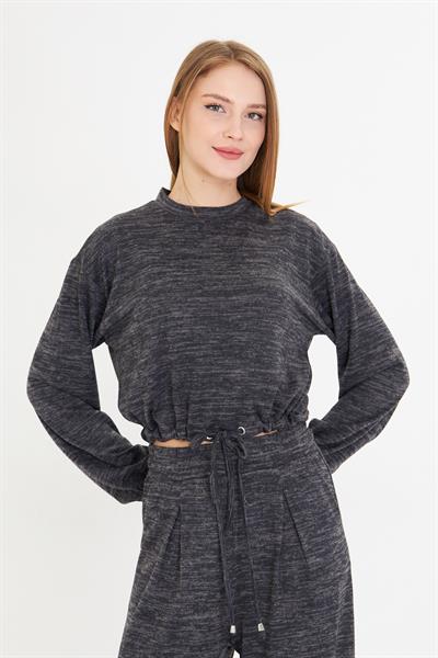 Beli Kuş Gözlü Triko Bluz 