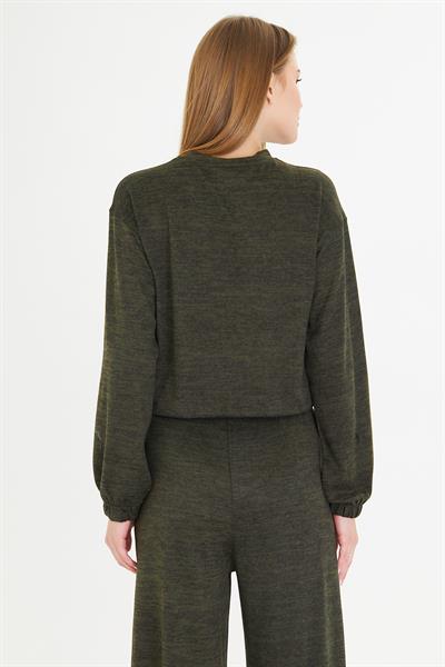 Beli Kuş Gözlü Triko Bluz 