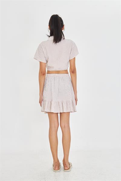 Beli Lastikli Gofre Etek