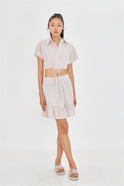 Beli Lastikli Gofre Etek