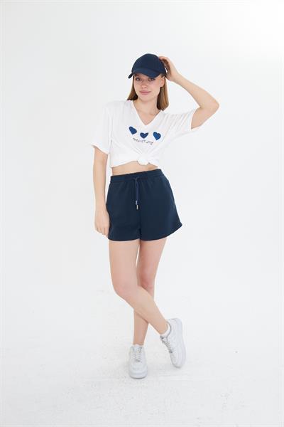 Beli Lastikli Modal Şort 