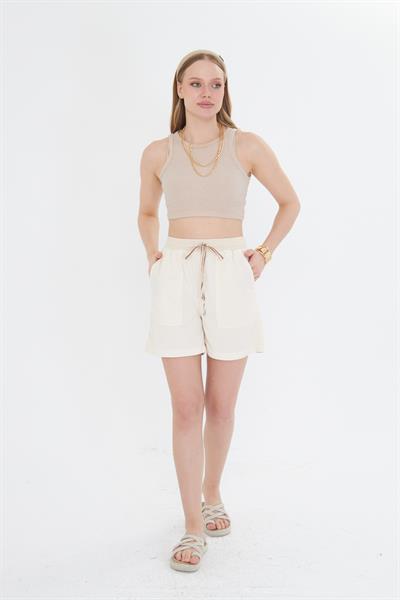 Beli Ribanalı Soft Şort 