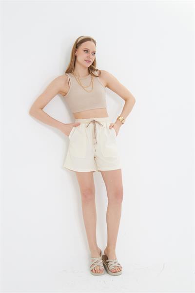 Beli Ribanalı Soft Şort 