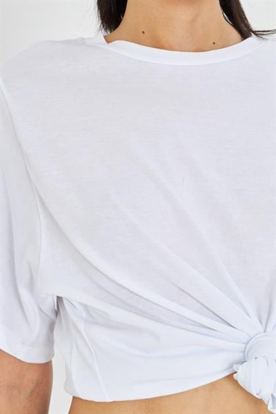 Bisiklet Yaka Basic T-Shirt