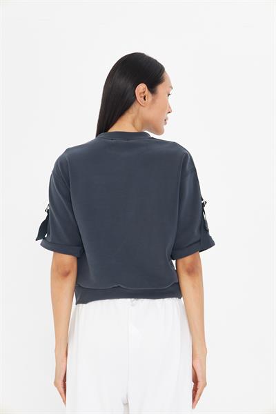 Bisiklet Yaka Duble Kol Modal T-Shirt