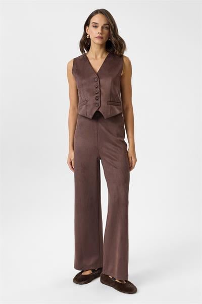 Beli Lastikli Süet Pantolon