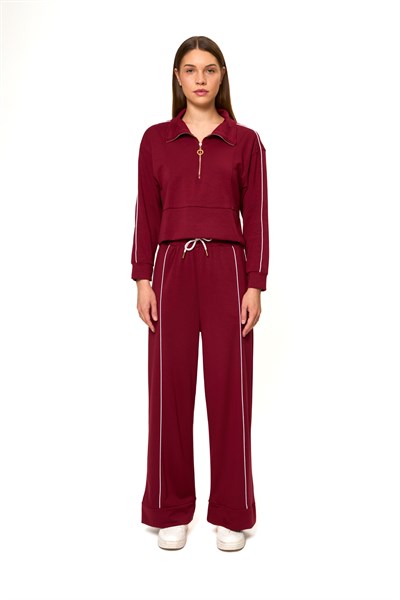 Yarım Fermuarlı Modal Sweatshirt