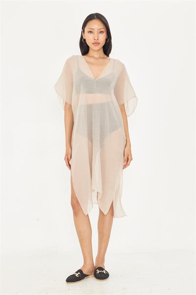 Sıfır Kol Kırışık Kimono