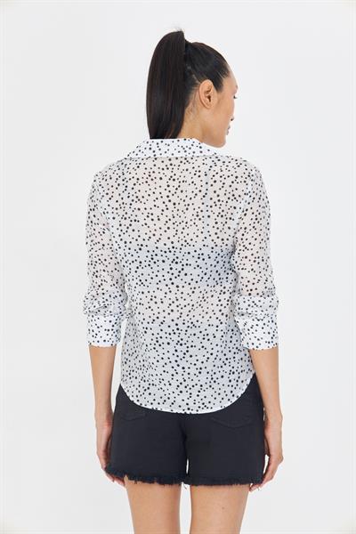 Puantiye Desenli Gömlek