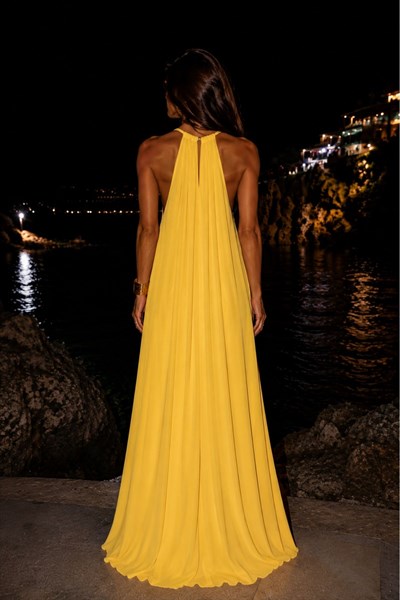 Halter Yaka Elbise