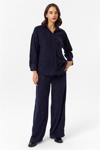 Çizgili Pullu Gömlek