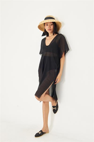 Sıfır Kol Kırışık Kimono