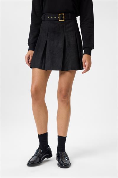 Pileli Süet Etek