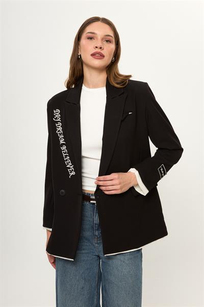 Nakışlı Poliviskon Ceket