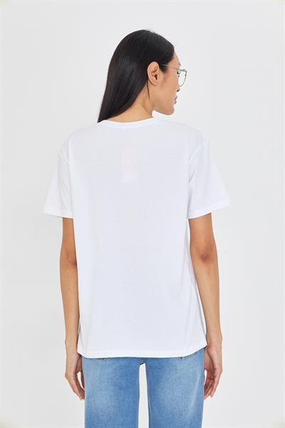 Cherry Bomb Yıkamalı T-Shirt