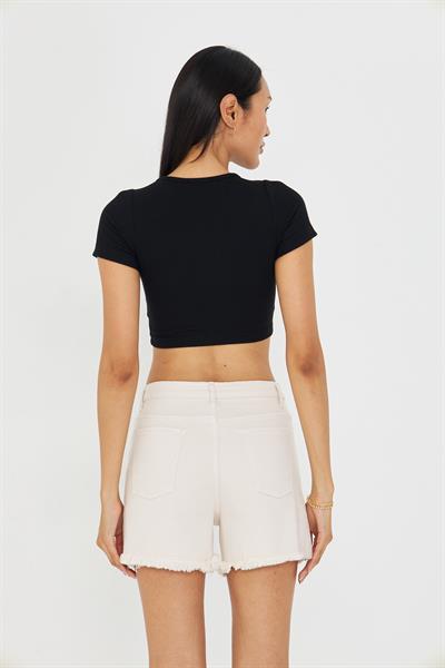 Çizgi Detaylı Kaşkorse Crop