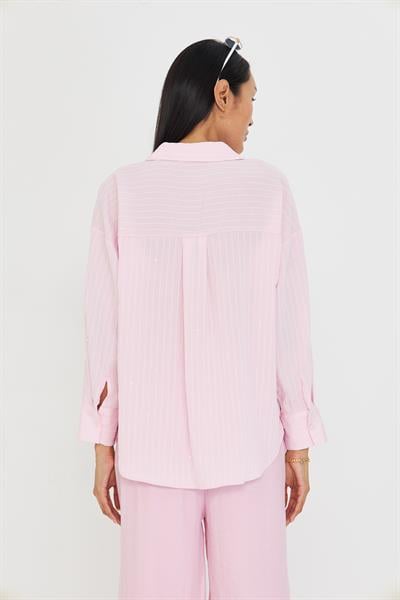 Çizgili Pullu Gömlek