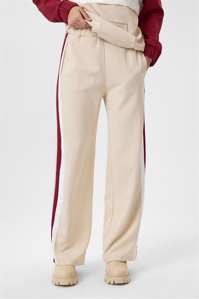 Üç Renkli Cepli Atlas Eşofman Altı