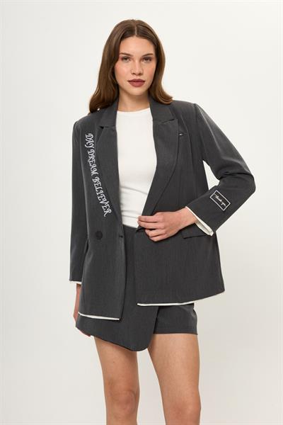 Nakışlı Poliviskon Ceket