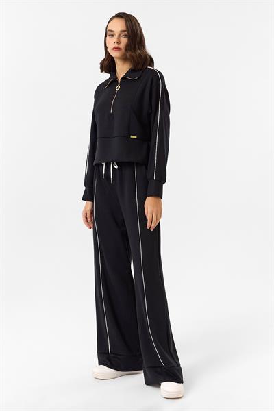 Yarım Fermuarlı Modal Sweatshirt