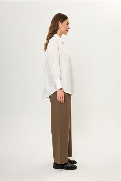 Çizgili Pullu Gömlek