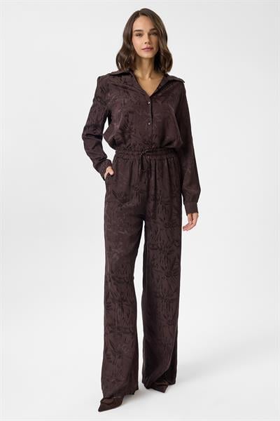 Desenli Saten Pantolon