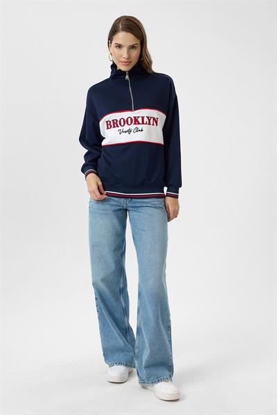 Brooklyn Baskılı Sweatshirt