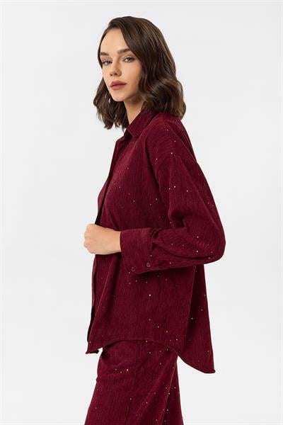 Çizgili Pullu Gömlek