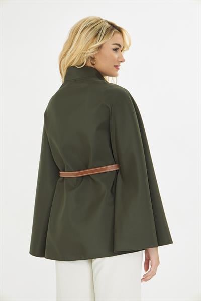 Deri Kemerli Suya Dayanıklı Panço 