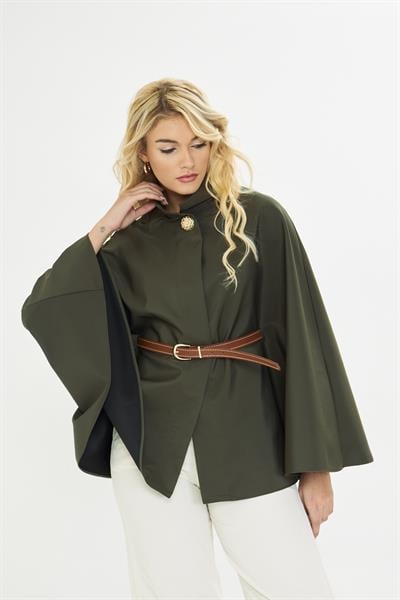 Deri Kemerli Suya Dayanıklı Panço 