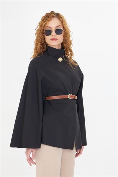 Deri Kemerli Suya Dayanıklı Panço 