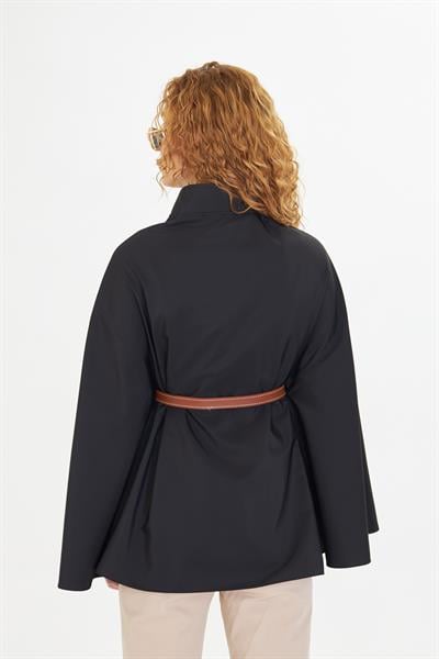 Deri Kemerli Suya Dayanıklı Panço 