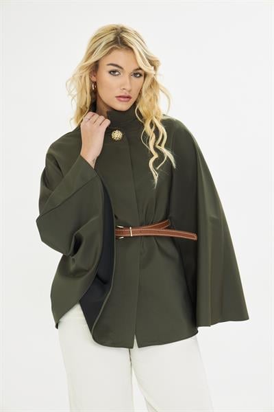 Deri Kemerli Suya Dayanıklı Panço 