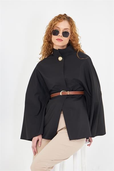 Deri Kemerli Suya Dayanıklı Panço 