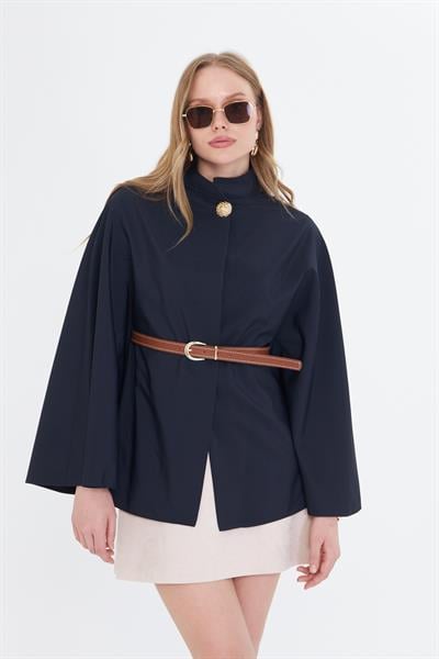 Deri Kemerli Suya Dayanıklı Panço 