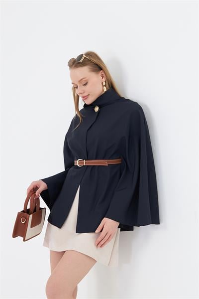 Deri Kemerli Suya Dayanıklı Panço 