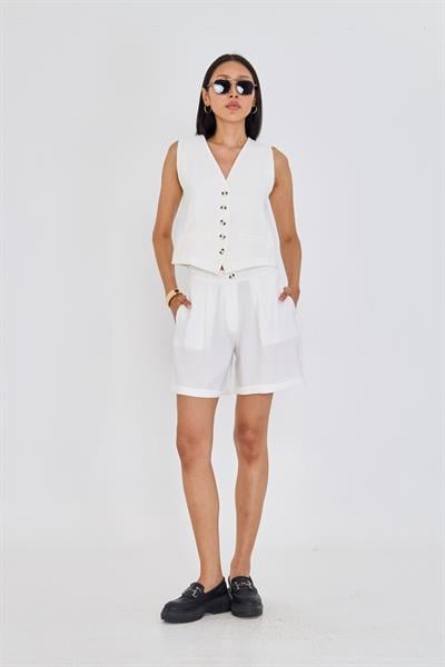 Double Paça Modal Şort