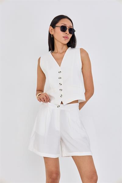 Double Paça Modal Şort