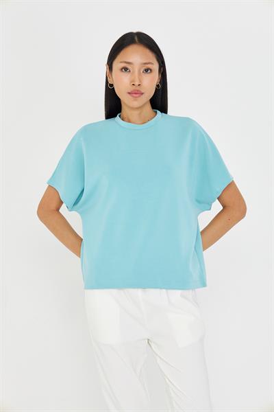 Düşük Omuz Modal T-shirt