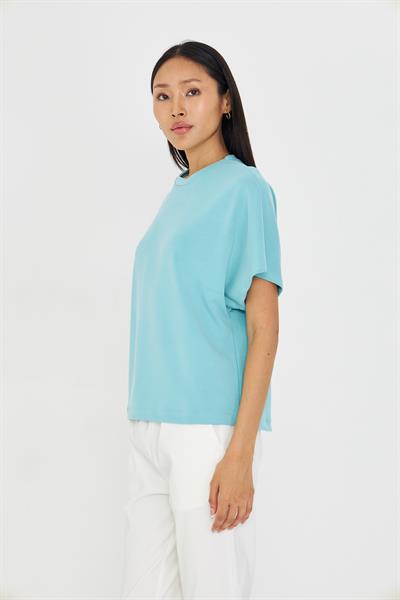 Düşük Omuz Modal T-shirt